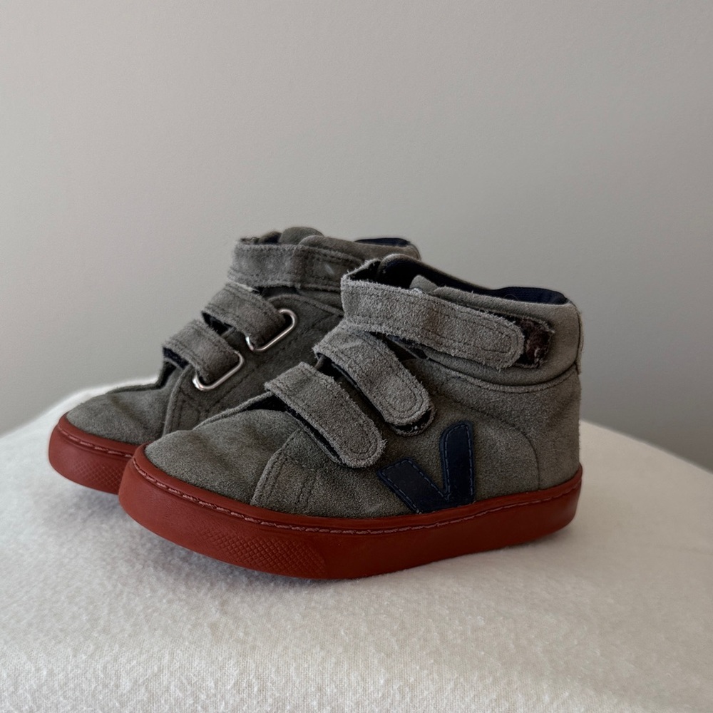 Kids Green - Gray High-Top Sneakers